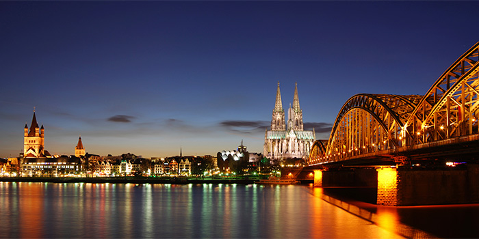 Cologne Skyline by night