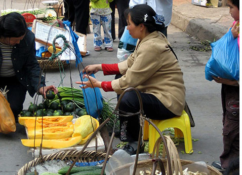 Merchant, Fengdu, China