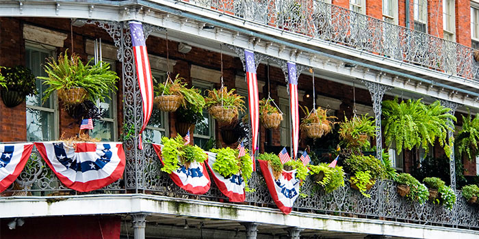 French Quarter building balcony, New Orleans