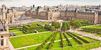 Tuileries Garden at the Louvre in Paris
