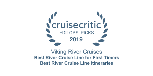 Cruise Critic Editors' Picks Award 2019 for Viking River Cruises