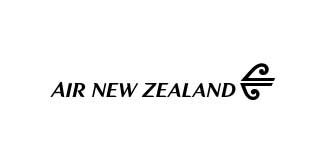Air New Zealand Logo in black, on a white background.